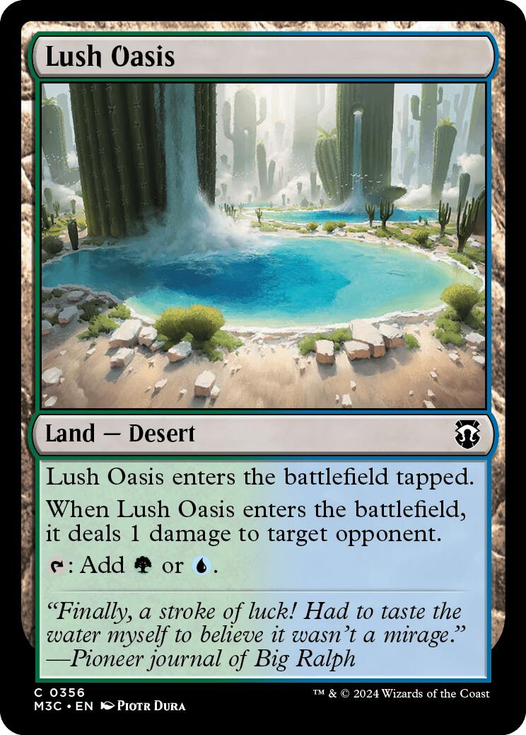 Lush Oasis [Modern Horizons 3 Commander] MTG Single Magic: The Gathering    | Red Claw Gaming