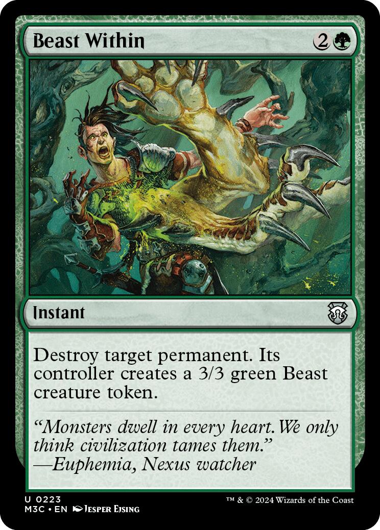 Beast Within [Modern Horizons 3 Commander] MTG Single Magic: The Gathering | Red Claw Gaming