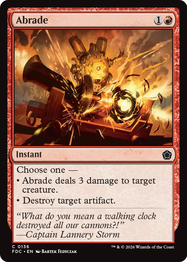 Abrade [Foundations Commander] | Red Claw Gaming