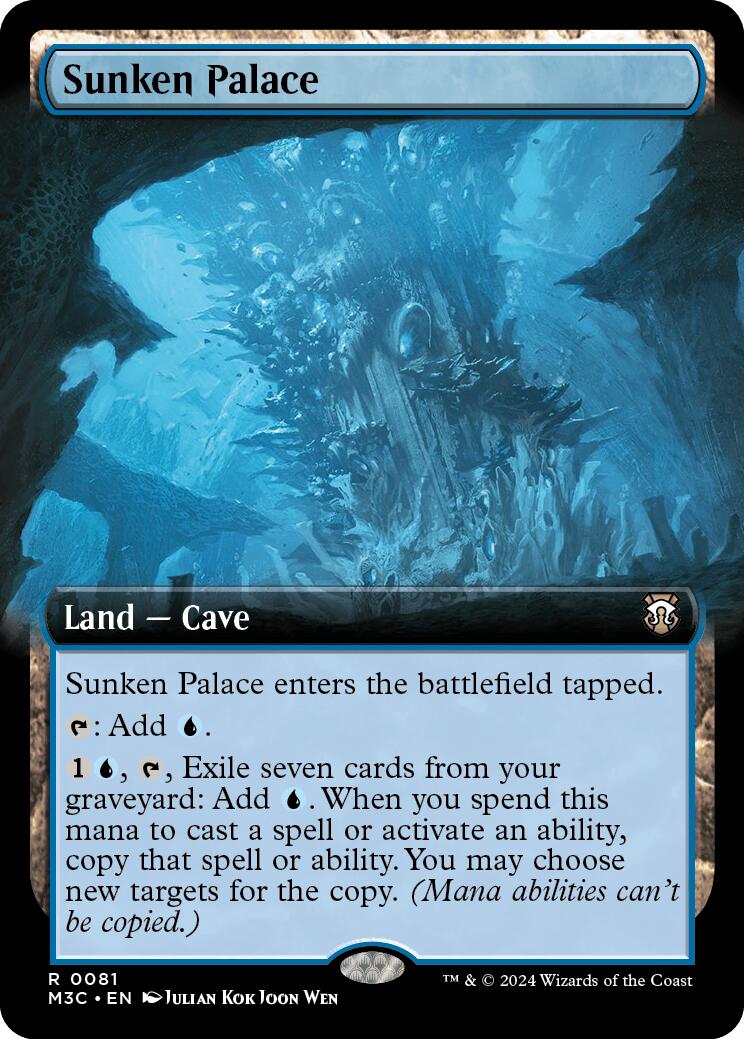 Sunken Palace (Extended Art) [Modern Horizons 3 Commander] MTG Single Magic: The Gathering | Red Claw Gaming