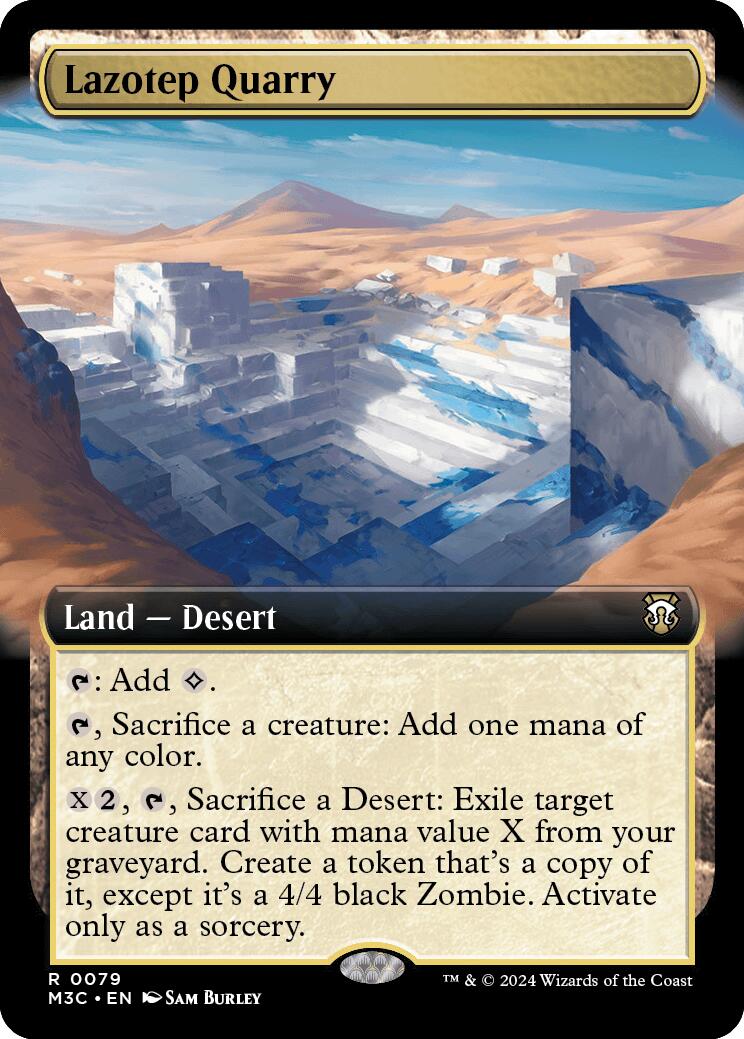 Lazotep Quarry (Extended Art) (Ripple Foil) [Modern Horizons 3 Commander] MTG Single Magic: The Gathering | Red Claw Gaming