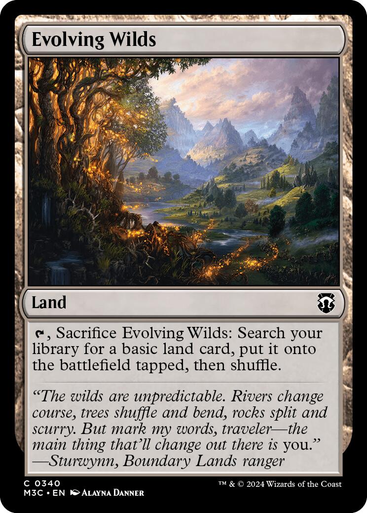 Evolving Wilds [Modern Horizons 3 Commander] MTG Single Magic: The Gathering | Red Claw Gaming