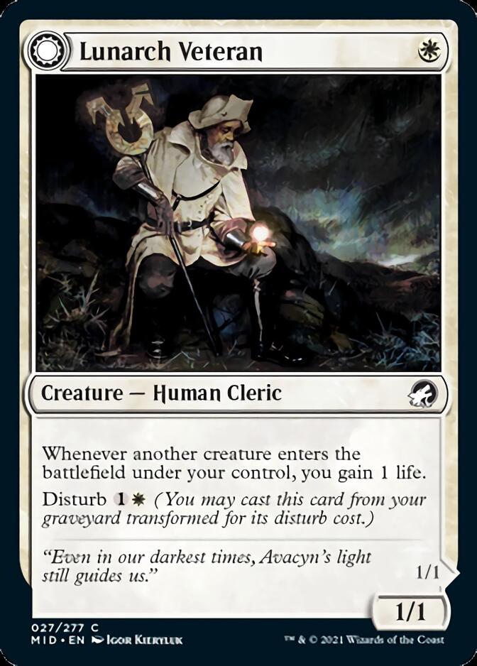 Lunarch Veteran // Luminous Phantom [Innistrad: Midnight Hunt] MTG Single Magic: The Gathering | Red Claw Gaming