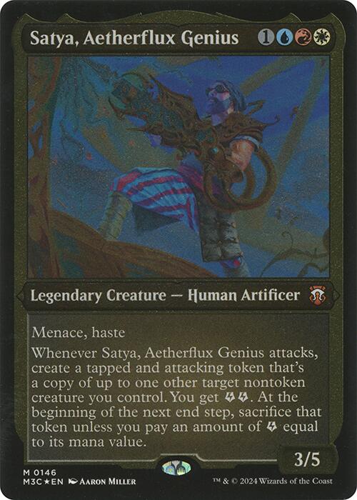 Satya, Aetherflux Genius (Display Commander) [Modern Horizons 3 Commander] MTG Single Magic: The Gathering | Red Claw Gaming