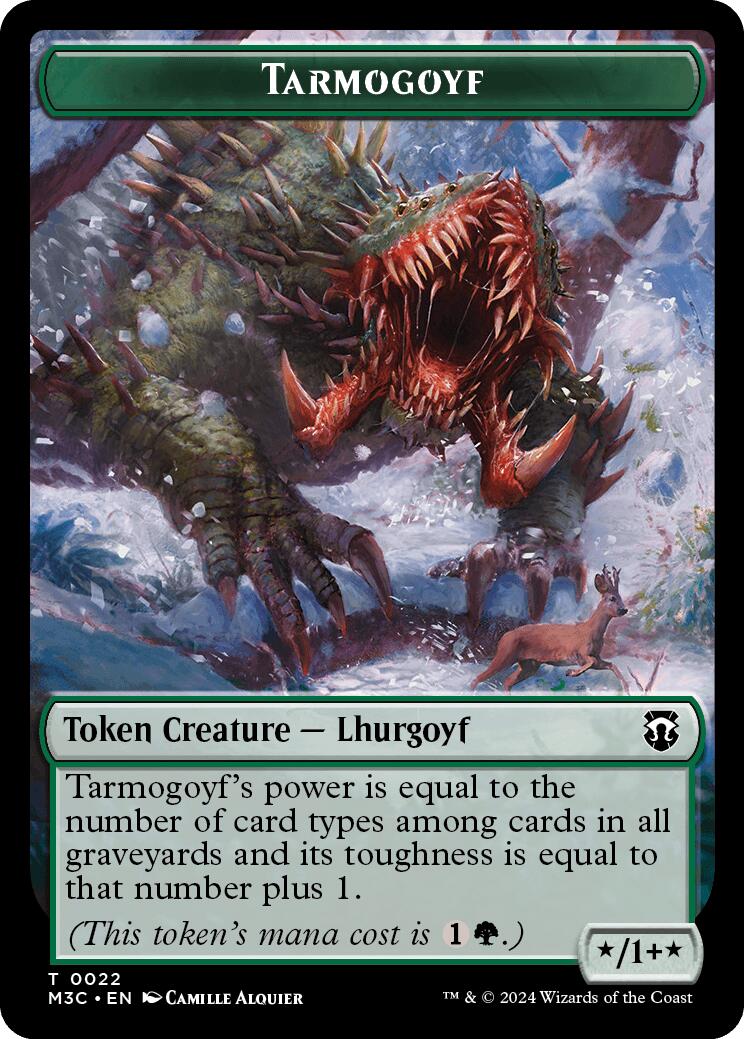 Tarmogoyf // Goblin Double-Sided Token [Modern Horizons 3 Commander Tokens] MTG Single Magic: The Gathering | Red Claw Gaming