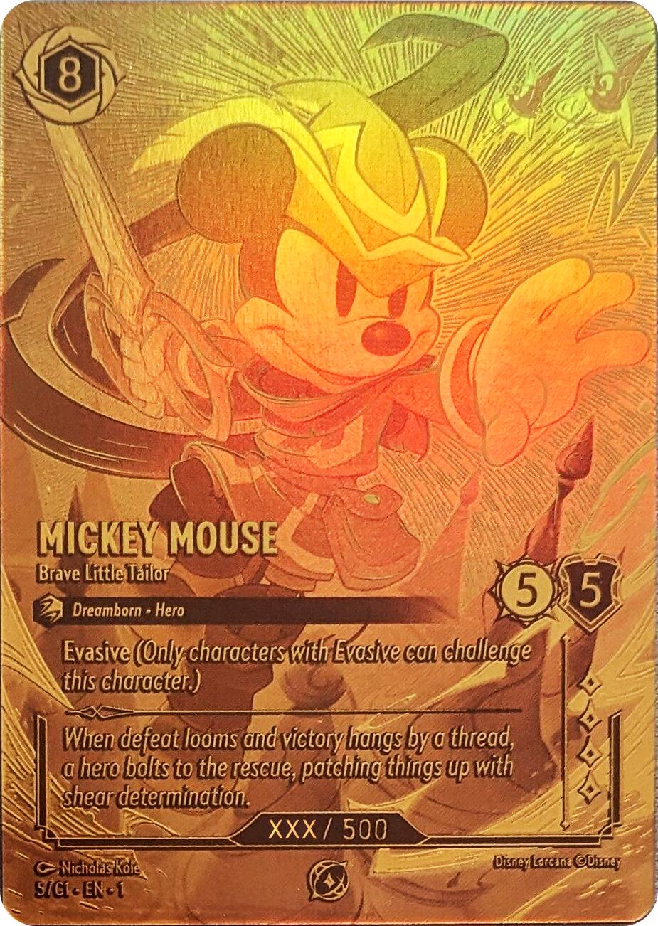 Mickey Mouse - Brave Little Tailor (Serial Numbered) (5) [Promo Cards] Lorcana Single Disney | Red Claw Gaming