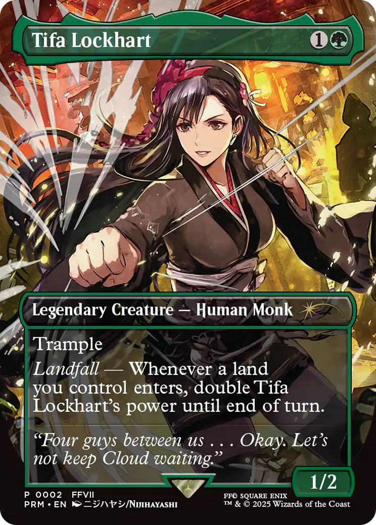 Tifa Lockhart (Borderless) [MagicFest 2025] MTG Single Magic: The Gathering | Red Claw Gaming