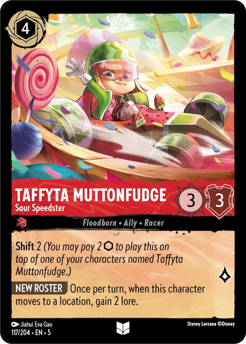 Taffyta Muttonfudge - Sour Speedster (117/204) [Shimmering Skies] Lorcana Single Disney    | Red Claw Gaming