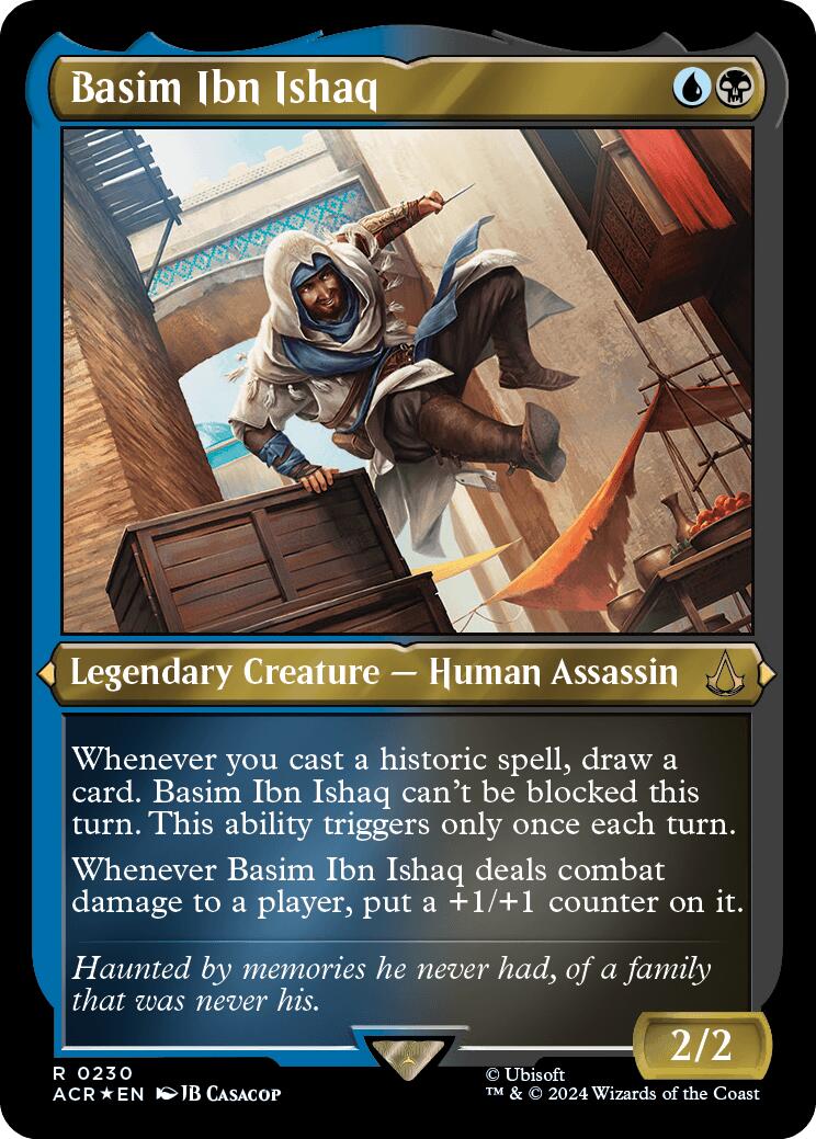 Basim Ibn Ishaq (Foil Etched) [Assassin's Creed] MTG Single Magic: The Gathering | Red Claw Gaming
