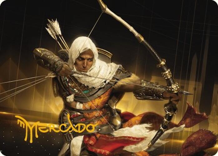 Bayek of Siwa Art Card (Gold-Stamped Signature) [Assassin's Creed Art Series] MTG Single Magic: The Gathering | Red Claw Gaming