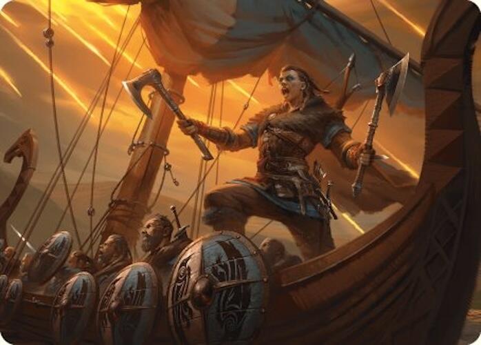 Eivor, Battle-Ready Art Card [Assassin's Creed Art Series] MTG Single Magic: The Gathering | Red Claw Gaming