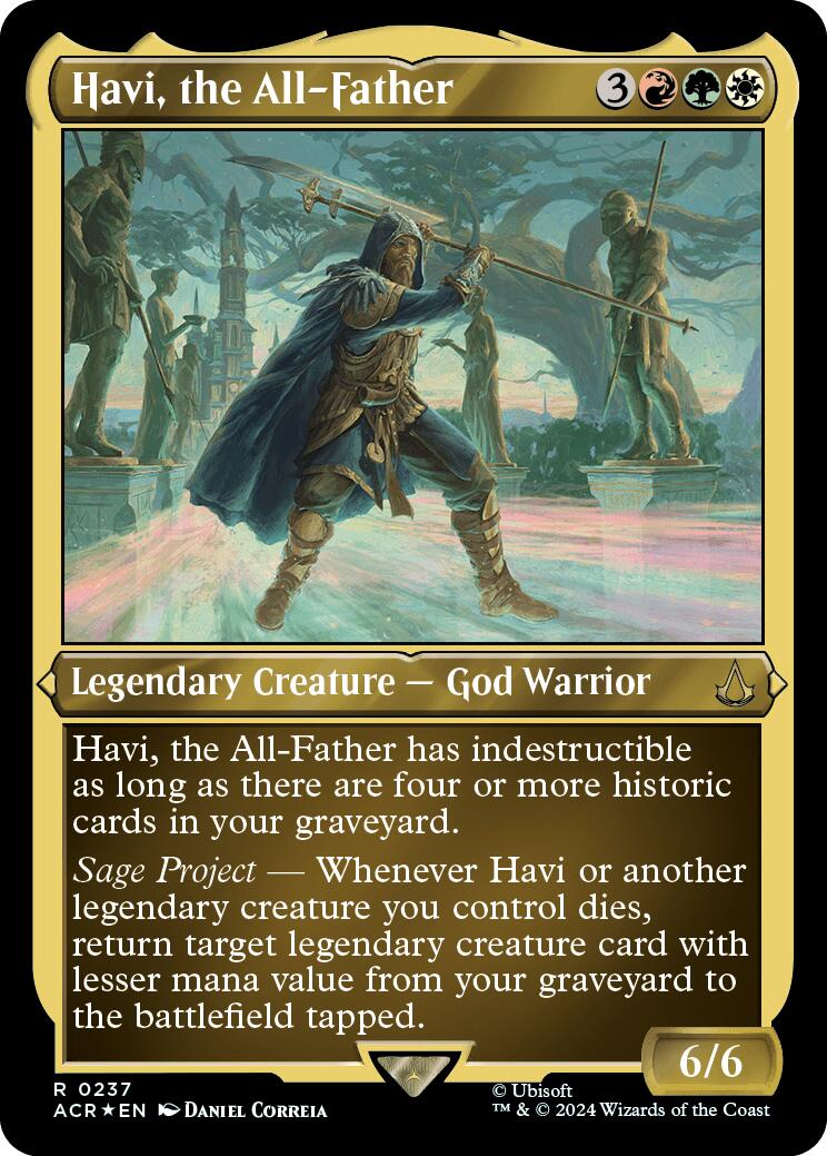 Havi, the All-Father (Foil Etched) [Assassin's Creed] MTG Single Magic: The Gathering | Red Claw Gaming