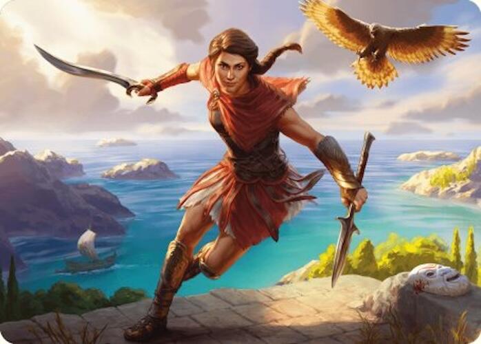 Kassandra, Eagle Bearer Art Card [Assassin's Creed Art Series] MTG Single Magic: The Gathering    | Red Claw Gaming