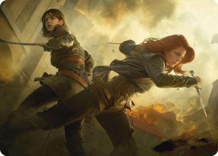 Mary Read and Anne Bonny Art Card [Assassin's Creed Art Series] MTG Single Magic: The Gathering    | Red Claw Gaming