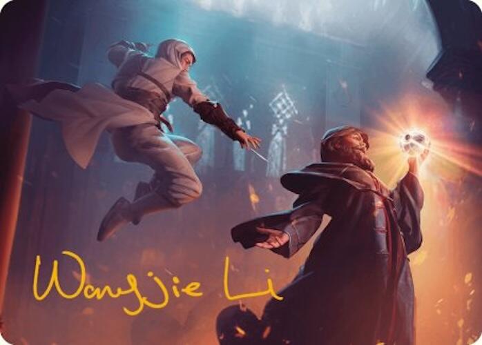 Mortify Art Card (Gold-Stamped Signature) [Assassin's Creed Art Series] MTG Single Magic: The Gathering    | Red Claw Gaming