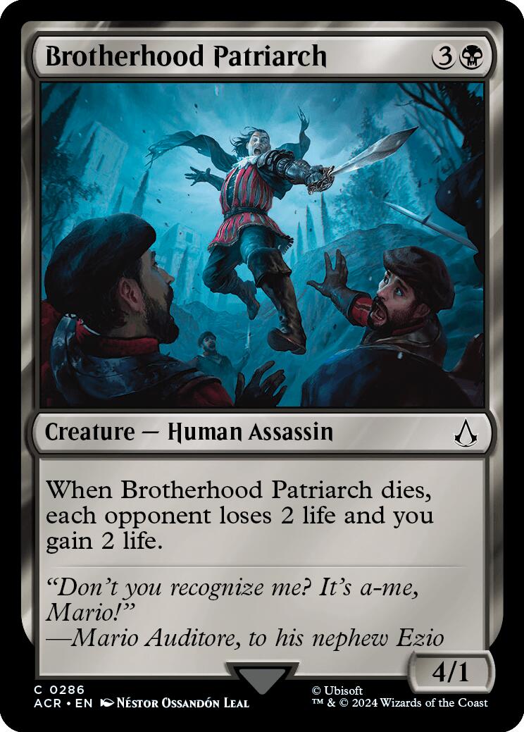 Brotherhood Patriarch [Assassin's Creed] MTG Single Magic: The Gathering | Red Claw Gaming