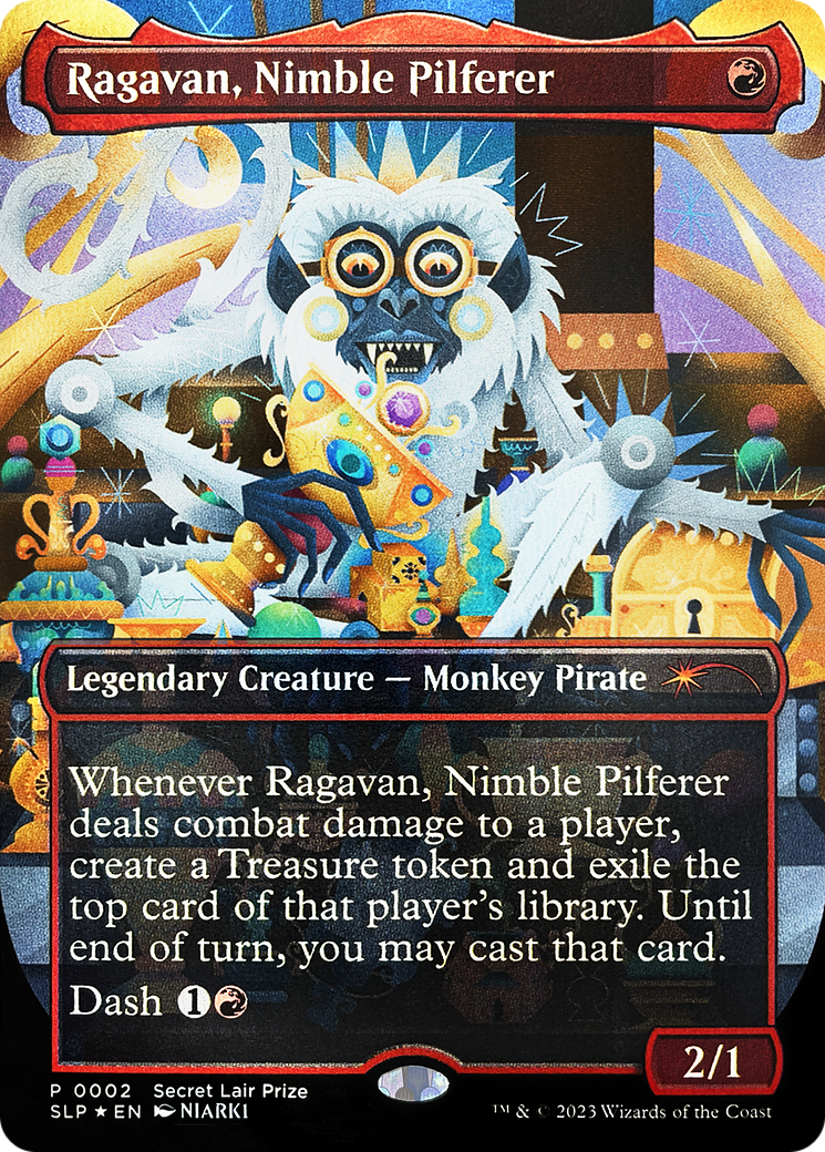Ragavan, Nimble Pilferer (Borderless) [Secret Lair Showdown] MTG Single Magic: The Gathering | Red Claw Gaming