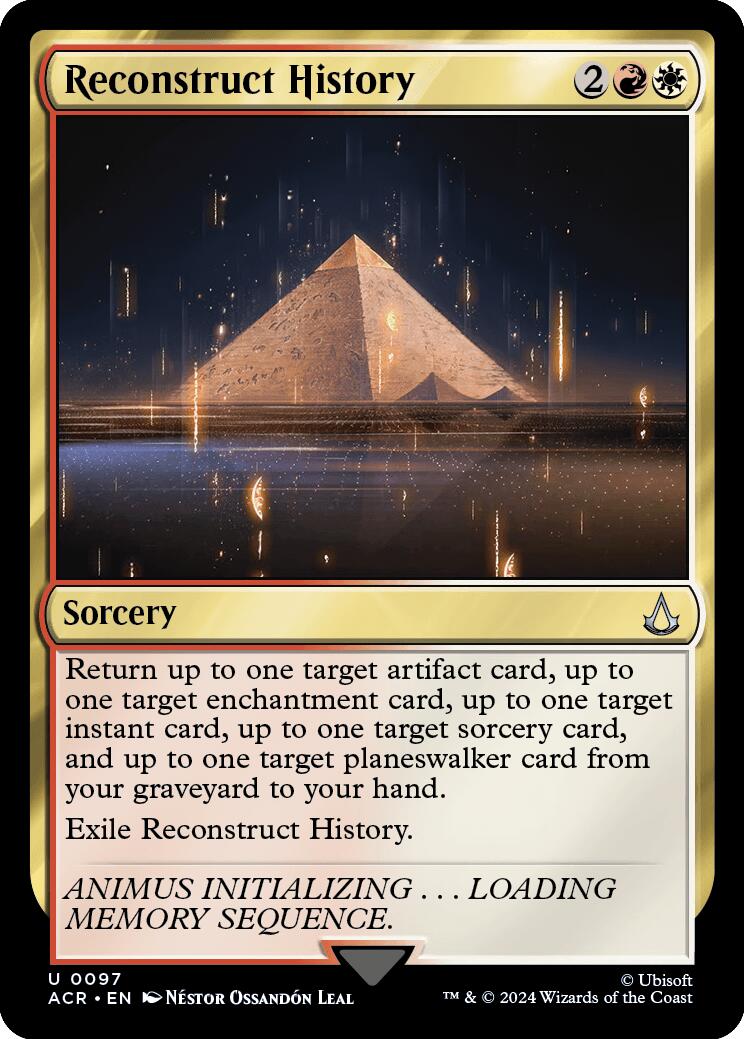Reconstruct History [Assassin's Creed] MTG Single Magic: The Gathering | Red Claw Gaming
