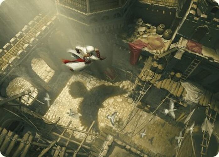 Rooftop Bypass Art Card [Assassin's Creed Art Series] MTG Single Magic: The Gathering | Red Claw Gaming