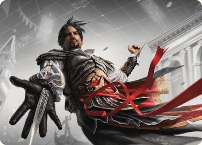 Ezio Auditore da Firenze Art Card [Assassin's Creed Art Series] MTG Single Magic: The Gathering | Red Claw Gaming
