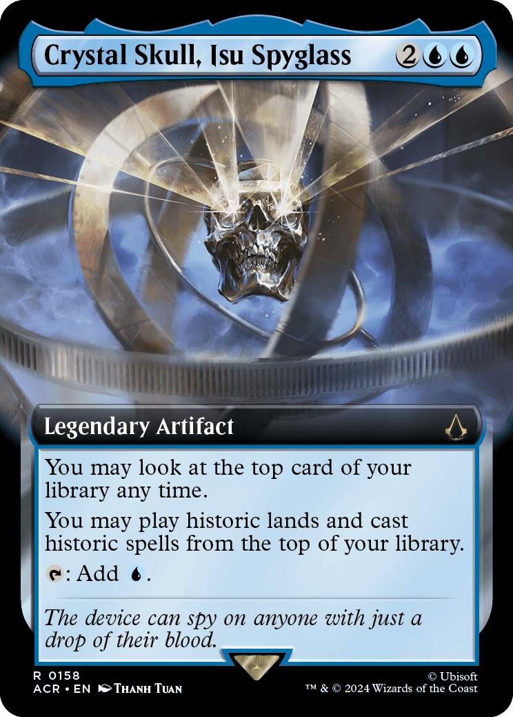Crystal Skull, Isu Spyglass (Extended Art) [Assassin's Creed] MTG Single Magic: The Gathering | Red Claw Gaming