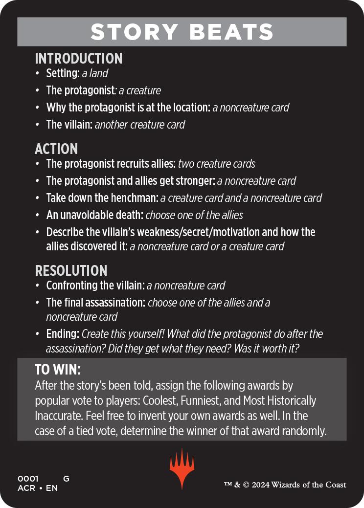 Into The Story: Assassin Edition (Magic Minigame) [Assassin's Creed Minigame] MTG Single Magic: The Gathering    | Red Claw Gaming