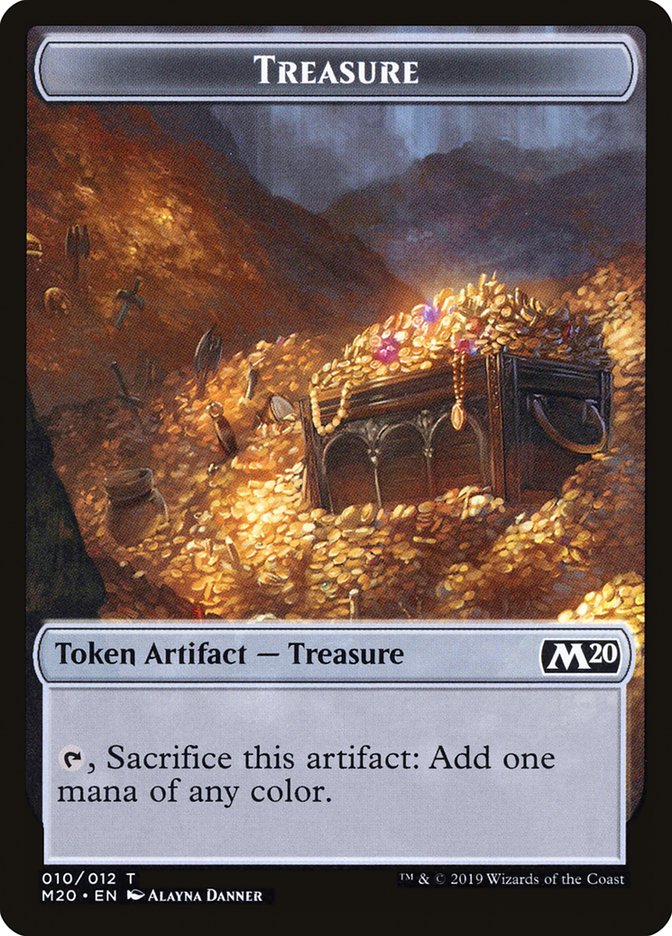 Treasure Token [Core Set 2020 Tokens] MTG Single Magic: The Gathering | Red Claw Gaming