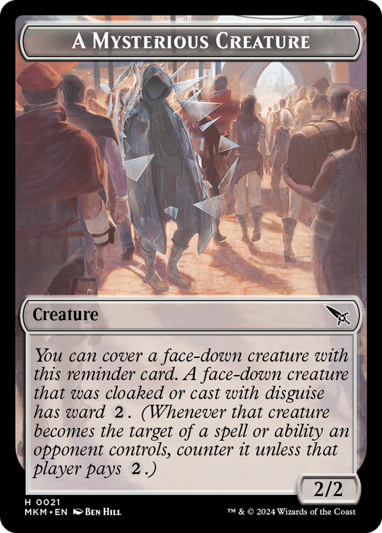 Assassin // A Mysterious Creature Double-Sided Token [Assassin's Creed Tokens] MTG Single Magic: The Gathering | Red Claw Gaming