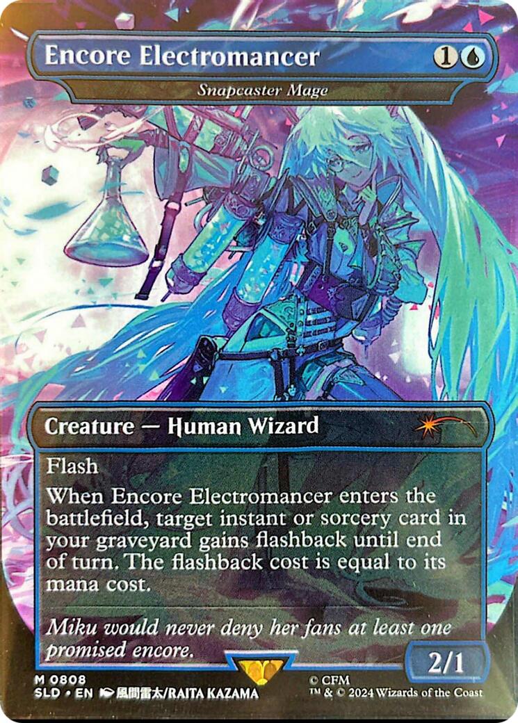 Encore Electromancer - Snapcaster Mage (Rainbow Foil) [Secret Lair Drop Series] MTG Single Magic: The Gathering | Red Claw Gaming