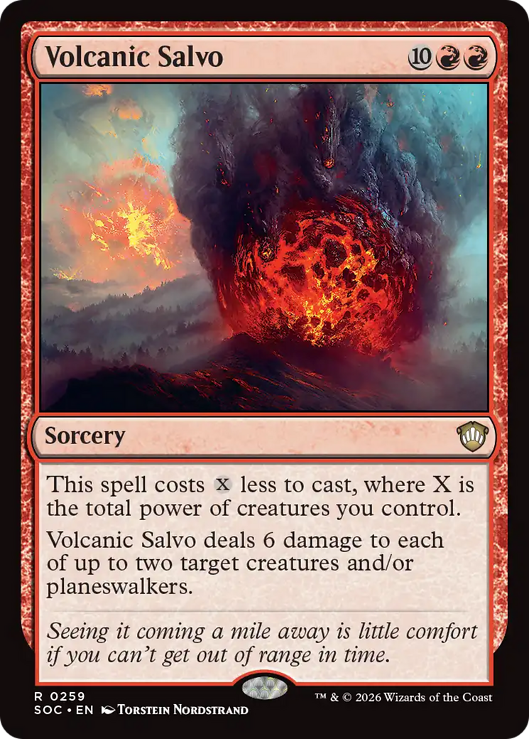 Volcanic Salvo [Secrets of Strixhaven Commander] MTG Single Magic: The Gathering | Red Claw Gaming