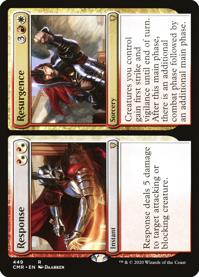 Response // Resurgence [Commander Legends] MTG Single Magic: The Gathering | Red Claw Gaming