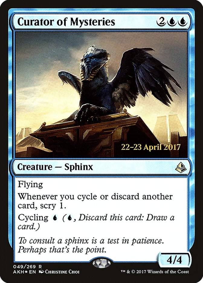 Curator of Mysteries [Amonkhet Prerelease Promos] MTG Single Magic: The Gathering | Red Claw Gaming