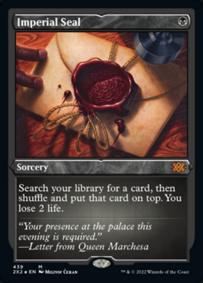 Imperial Seal (Foil Etched) [Double Masters 2022] MTG Single Magic: The Gathering    | Red Claw Gaming