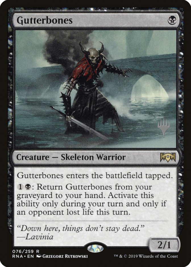 Gutterbones (Promo Pack) [Ravnica Allegiance Promos] MTG Single Magic: The Gathering | Red Claw Gaming