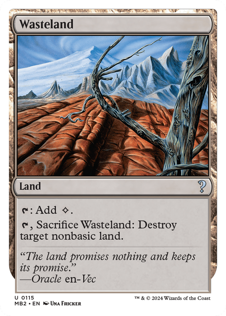 Wasteland [Mystery Booster 2] MTG Single Magic: The Gathering | Red Claw Gaming