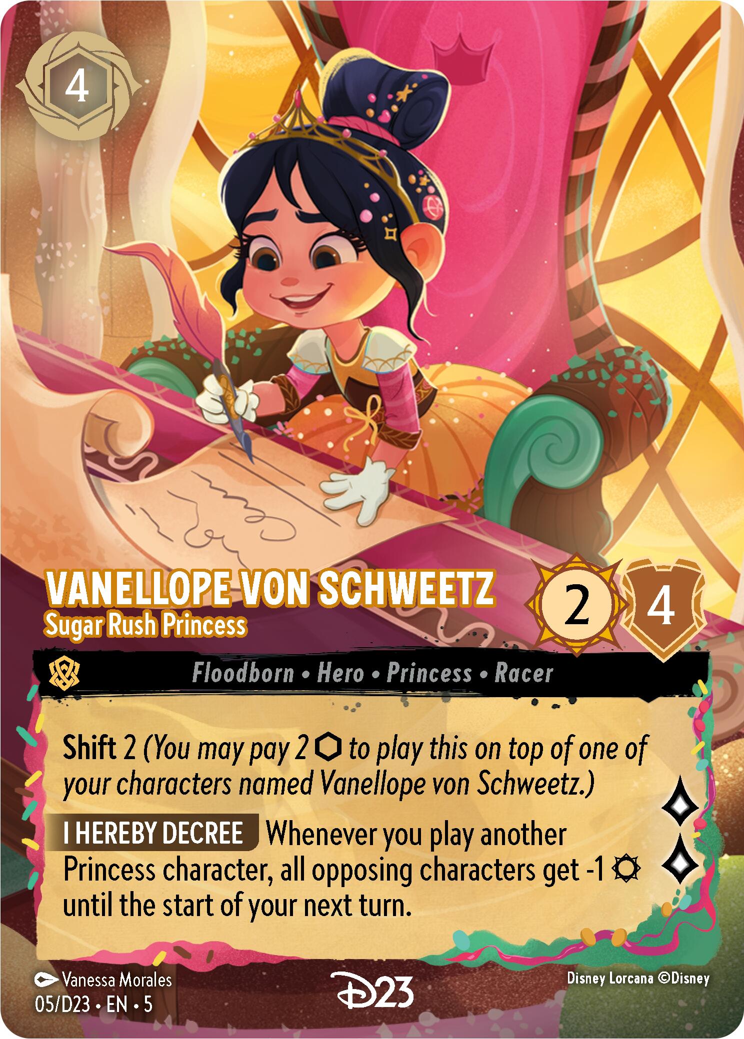 Vanellope von Schweetz - Sugar Rush Princess (5) [D23 Promos] Lorcana Single Disney    | Red Claw Gaming