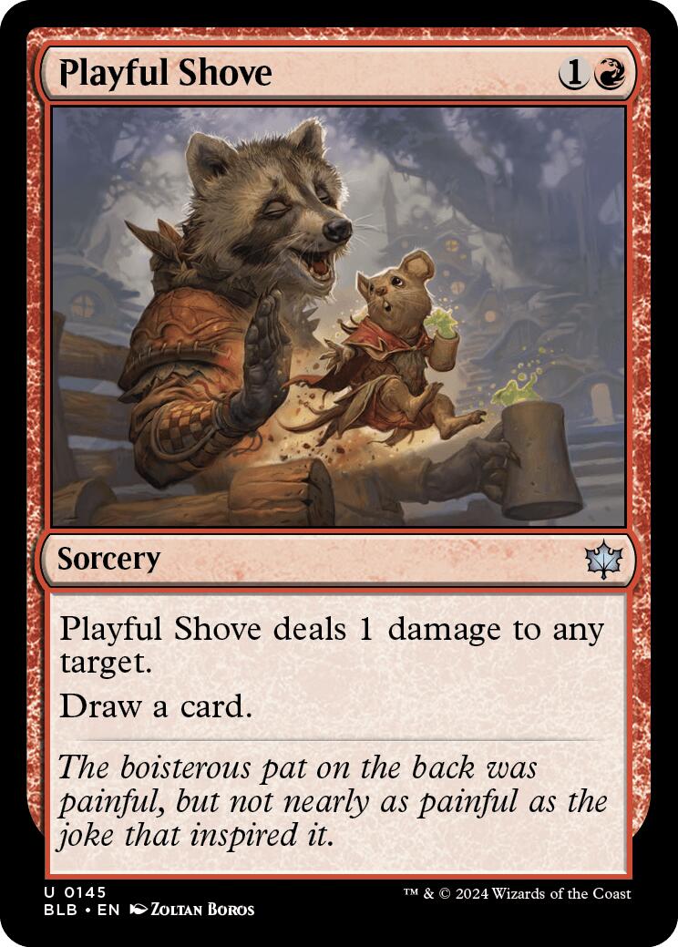 Playful Shove [Bloomburrow] MTG Single Magic: The Gathering | Red Claw Gaming