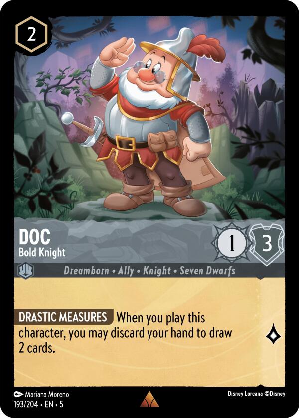 Doc - Bold Knight (193/204) [Shimmering Skies] Lorcana Single Disney    | Red Claw Gaming