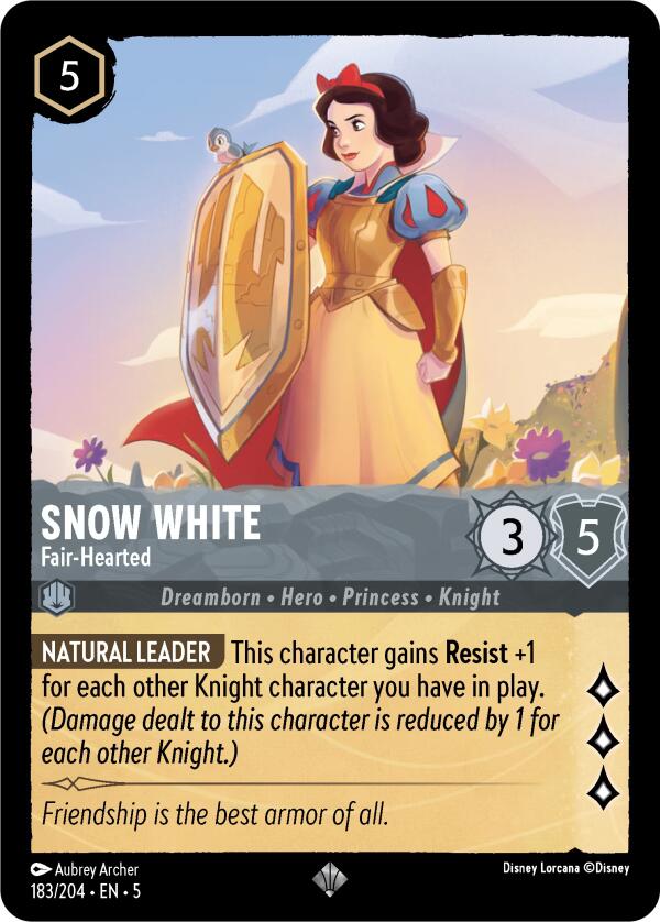 Snow White - Fair-Hearted (183/204) [Shimmering Skies] Lorcana Single Disney    | Red Claw Gaming