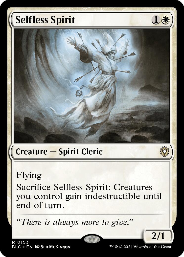 Selfless Spirit [Bloomburrow Commander] MTG Single Magic: The Gathering | Red Claw Gaming