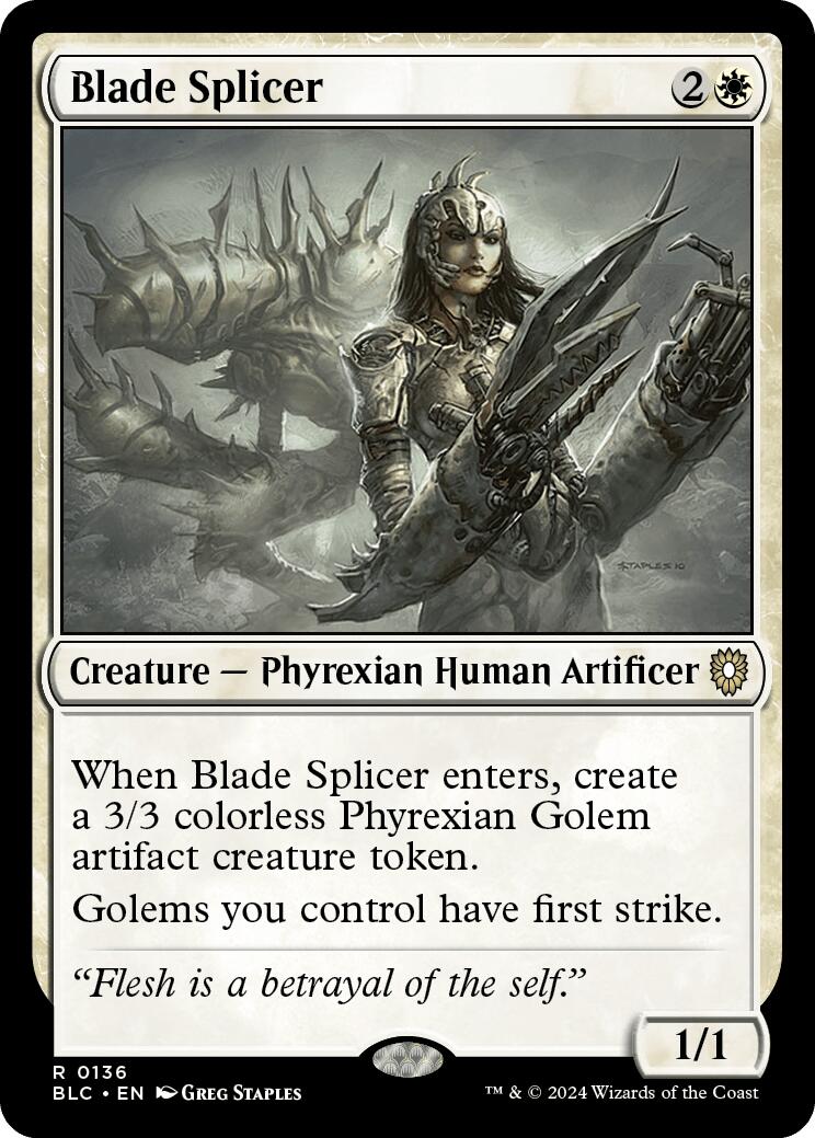 Blade Splicer [Bloomburrow Commander] MTG Single Magic: The Gathering | Red Claw Gaming