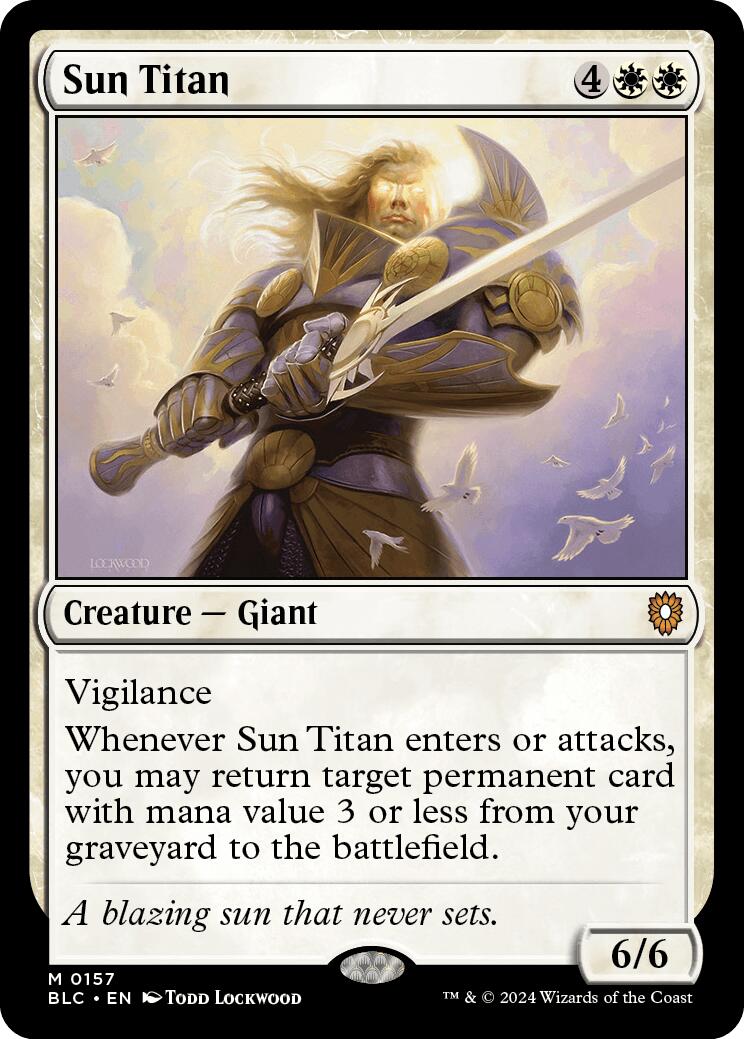 Sun Titan [Bloomburrow Commander] MTG Single Magic: The Gathering | Red Claw Gaming