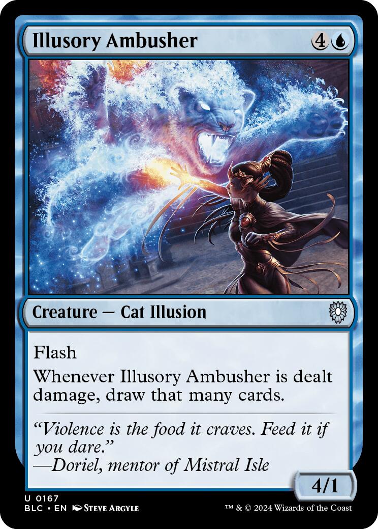 Illusory Ambusher [Bloomburrow Commander] MTG Single Magic: The Gathering | Red Claw Gaming