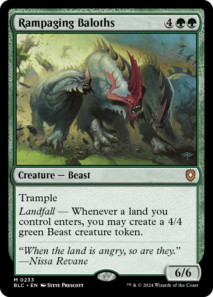 Rampaging Baloths [Bloomburrow Commander] MTG Single Magic: The Gathering | Red Claw Gaming