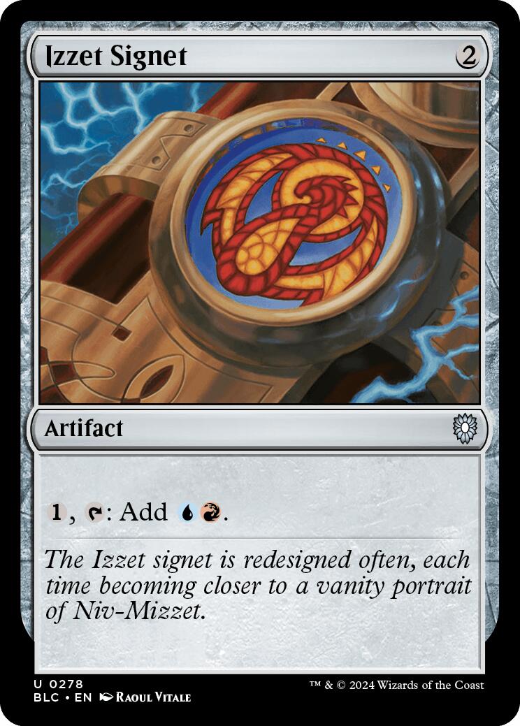 Izzet Signet [Bloomburrow Commander] MTG Single Magic: The Gathering | Red Claw Gaming