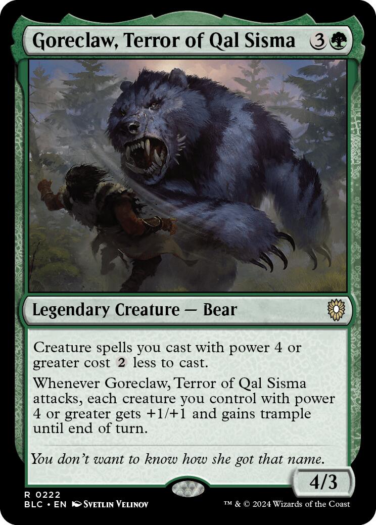 Goreclaw, Terror of Qal Sisma [Bloomburrow Commander] MTG Single Magic: The Gathering | Red Claw Gaming