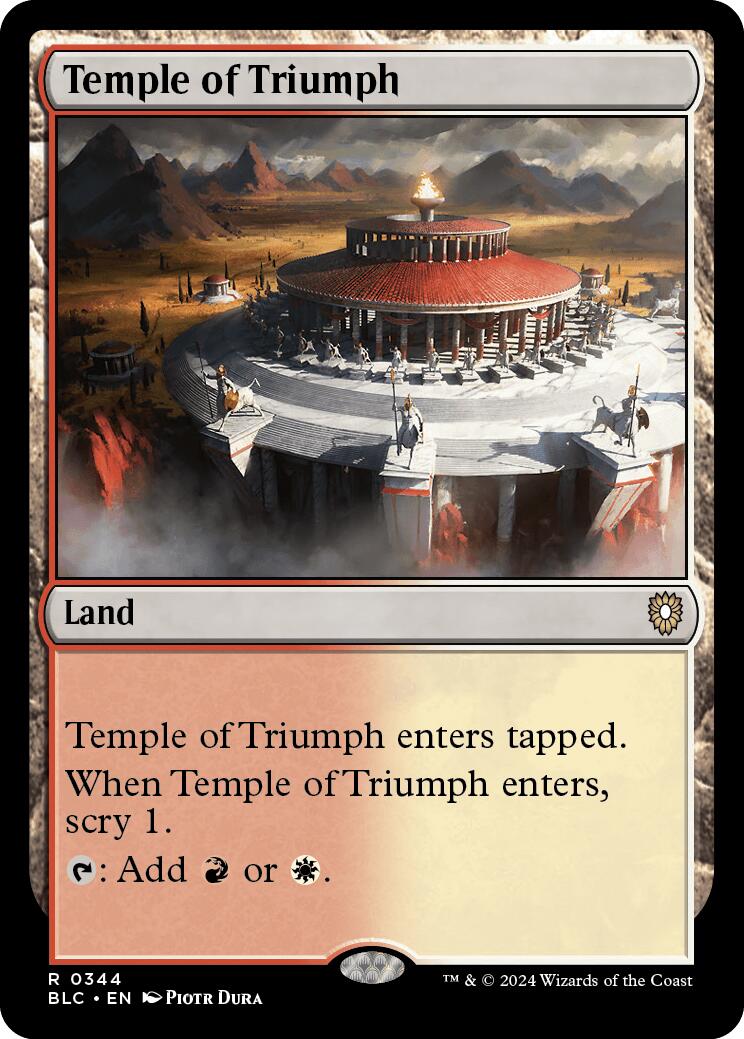 Temple of Triumph [Bloomburrow Commander] MTG Single Magic: The Gathering | Red Claw Gaming