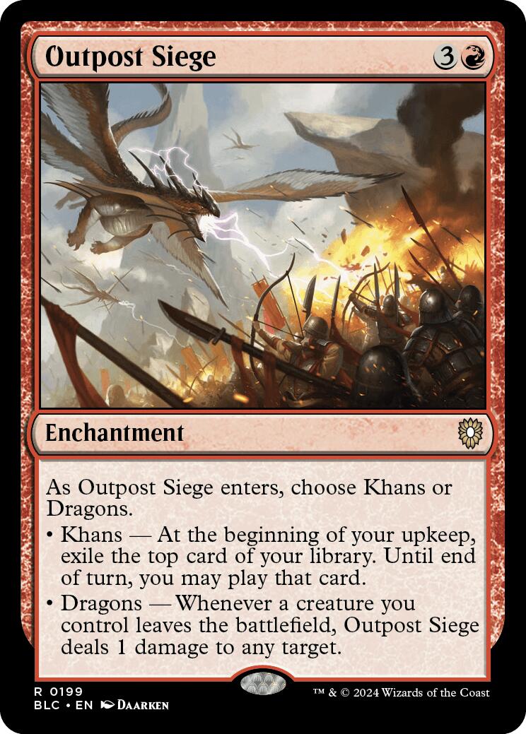 Outpost Siege [Bloomburrow Commander] MTG Single Magic: The Gathering | Red Claw Gaming