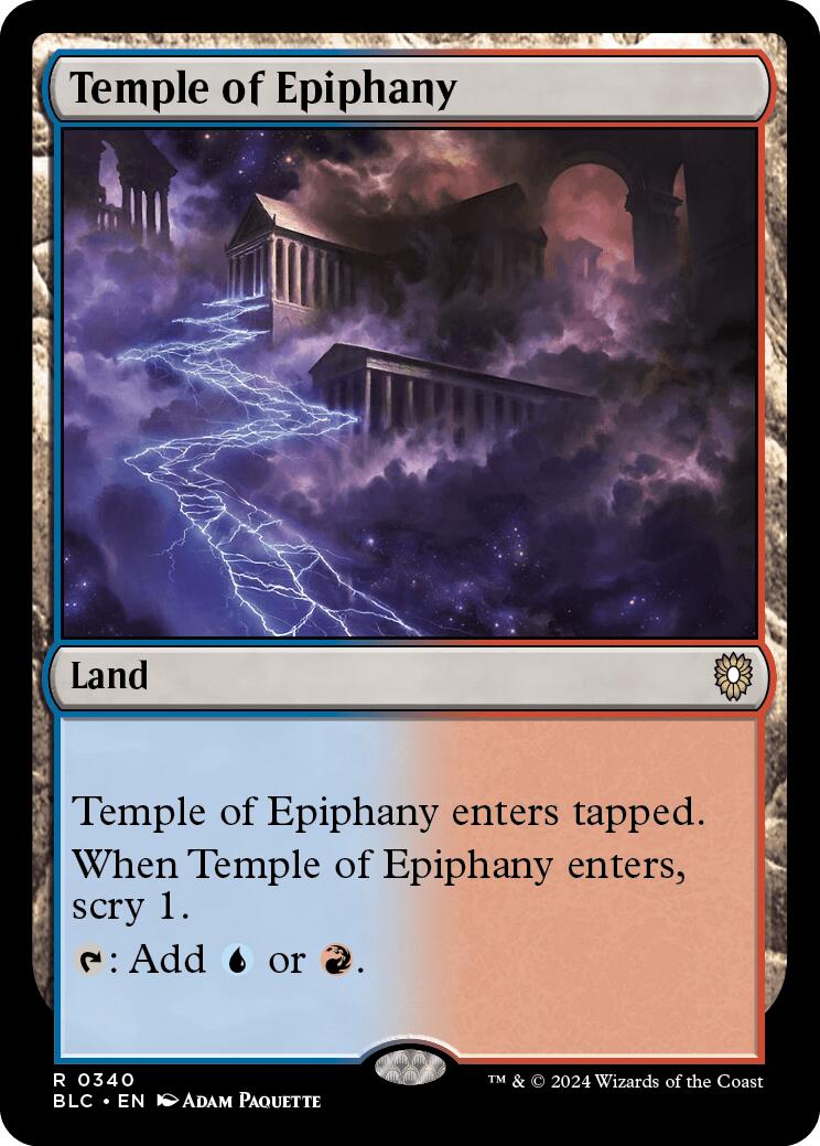 Temple of Epiphany [Bloomburrow Commander] MTG Single Magic: The Gathering | Red Claw Gaming