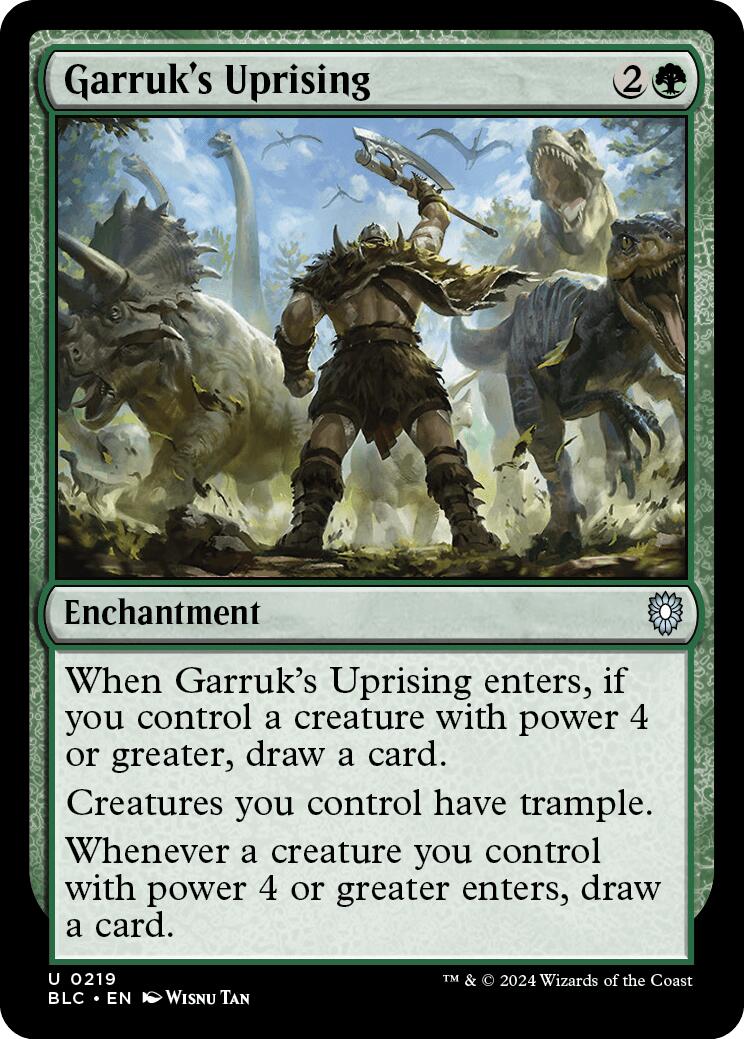 Garruk's Uprising [Bloomburrow Commander] MTG Single Magic: The Gathering | Red Claw Gaming